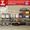 Shuntong Atlas 5-Tier 48 in.W x 24 in.D x 72 in.H Heavy Duty Storage Shelving Load 4000 Lbs, Wire Deck, Dark Grey B-ATLAS482472-5D1000 - alternate 4