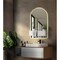 Euf Erabel, Mirror, 20"X36", Onyx White, White Resin, Arch 50819-027 - alternate 3