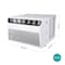 Hisense 8,000 BTU Smart Window Inverter Air Conditioner with Wi-fi and Remote Control AHW0823TW1W - alternate 3
