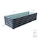 Hanover 94-in. Galvanized Steel Raised Garden Bed HANRECGB-5GRY - alternate 6