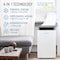 Keystone 14,000 BTU ASHRAE/12,000 BTU DOE Portable Inverter Air Conditioner with Heater and Remote Control KSTAP121HINV - alternate 6