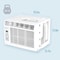 Keystone 6,000 BTU Window-Mounted AC with "Follow Me" LCD Remote Control KSTAW06CE - alternate 7