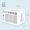 Keystone 8,000 BTU Window-Mounted AC with "Follow Me" LCD Remote Control KSTAW08CE - alternate 5