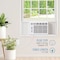Keystone 8,000 BTU 115V Window/Wall Air Conditioner with 3,500 BTU Supplemental Heat Capability KSTHW08B - alternate 6