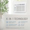 Keystone 8,000 BTU 115V Window/Wall Air Conditioner with 3,500 BTU Supplemental Heat Capability KSTHW08B - alternate 7