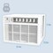 Keystone 23,200/22,900 BTU 230V Window/Wall Air Conditioner with 16,000 BTU Supplemental Heat Capability KSTHW25B - alternate 3