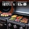 Coleman Revolution Dual Fuel 2-in-1 Combination 45,000 BTU 3-Burner Gas Grill and Charcoal Kettle Grill RV-601BBQ - alternate 4