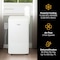 Whirlpool 12,000 BTU ASHRAE 8,300 BTU SACC Portable Air Conditioner WHNP121AW - alternate 6
