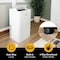 Whirlpool 14,000 BTU ASHRAE 10,000 BTU SACC Portable Air Conditioner WHNP141AW - alternate 4