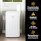 Whirlpool 14,000 BTU ASHRAE 10,000 BTU SACC Portable Air Conditioner with 10,000 BTU Supplemental Heat WHNP141HAW - alternate 4