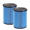 Workshop Wet/Dry Vacs 2pk WS2200F2 Fine Dust Replacement Filter for 5-16 Gallon Wet/Dry Shop Vacuums, 2PK WS22200F2 - alternate 1