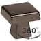Amerock BP55271GM 1-3/16" (30 mm) Blackrock Square Cab Knob Gunmetal Finish BP55271GM - alternate 3