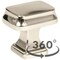 Amerock BP55340PN 1-1/4" (32 mm) Revitalize Rectangular Cab Knob Bright Nickel BP55340PN - alternate 3