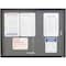 Quartet Enclosed Fabric Bulletin Board 36" x 48", 2 Door 2364S - alternate 5