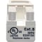 Tripp Lite Keystone Jack, Cat6/Cat5e, 110 Style, White N238-001-WH - alternate 3