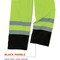 Ergodyne High Visibility Rain Pants, Polyester/Polyurethane Coating, Elastic Closure, Size 5XL 8915BK - alternate 5