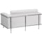Flash Furniture White LeatherSoft Double Stitch Detail Loveseat ZB-LESLEY-8090-LS-WH-GG - alternate 5