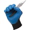 Kleenguard Coated Gloves, Nitrile, Crinkled, Palm, 3 Abrasion Level, Blue/Black, S (7) 1 PR 40225 - alternate 8