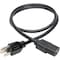 Tripp Lite Power Cord, 5-15P to C13, 10A, 18AWG, 3ft P006-003 - alternate 6