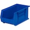 Akro-Mils Hang & Stack Storage Bin, Plastic, 8-1/4 in W x 14-3/4 in L x 7 in H, Blue 30240BLUE - alternate 8