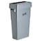 Genuine Joe 23 gal Space-saving Container Swing Lid, Swing Gray, 20.3 in W/Dia GJO02343 - alternate 3
