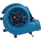 Xpower Air Mover W/ Power Outlets for Daisy Chain, 1/4 HP, 1600 CFM, 3 Amps, 4 Positions, 3 Speeds X-400A - alternate 7