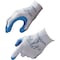 Showa Coated Gloves, Natural Rubber Latex, Crinkled, Palm, 4 Abrasion Level, Blue/Gray, M (8) 1 PR 300M08 - alternate 7