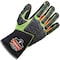 Proflex By Ergodyne Hi-Vis Mechanics Impact Gloves, AX Suede Palm, XL, Lime/Black/Orange 925F(X) - alternate 2
