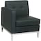 Ave 6 Collection: Wall Street Arm Chair, White Back, 27-1/4 in W 28-1/2" L 31" H, Built-in Arms WST51LF-W32 - alternate 3
