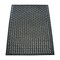 Rubber-Cal "Kitchen Mat" Anti-Slip Grease-Proof Chef Mats - 3/8 in x 3 ft x 5 ft - Black Rubber Mat 03-181 - alternate 2