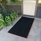 Rubber-Cal "Door Scraper" Commerical Entrance Mat - 5/8 in x 32 in x 39 in - Black Non-Slip Borders 03-189 - alternate 2