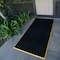 Rubber-Cal "Door Scraper" Commercial Entrance Mat - 5/8 in x 36 in x 72 in - Black Non-Slip Borders 03-189 - alternate 3