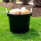Zoro Select Storage Tub w/ Rope Handles, 18 Gal, Black 0402GRBK.08