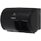 Georgia-Pacific Toilet Paper Dispenser, Compact, Horizontal Double Roll, Coreless, Wall Mount, Black 56784A - alternate 9