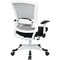 Office Star Managerial Chair Desk Chair, Adjustable Arms, 18-3/4" to 23" Height, Fabric, Black 317W-W1C1F2W-3M - alternate 3