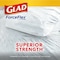 Glad 13 gal Trash Bags, 24 in x 27 1/2 in, Extra Heavy-Duty, 0.78 mil, White, PK100 78526 - alternate 11