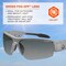 Ergodyne DAGR-AF, Safety Glasses, Anti-Fog, Smoke Lens, Matte Gray Frame, Half-Frame DAGR-AF - alternate 4