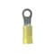 Panduit Ring Terminal, #8 Stud Size, 10 AWG, 600 V, Vinyl Insulated, Yellow, Crimp Termination Only, 500 PK PV10-8R-D - alternate 2
