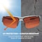 Ergodyne DAGR-PZ, Safety Glasses, Uncoated, Copper Lens, Matte Gray Frame, Half-Frame, Polarized DAGR-PZ - alternate 3