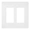 Lutron Designer Wall Plates, Number of Gangs: 2 Satin Finish, Snow SC-2-SW - alternate 2