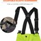 Ergodyne Black Bottom Rain Bibs, Lime, Small, Polyester/Polyurethane Coating, Up to 30" Waist, S 8918BK - alternate 2