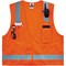 Ergodyne Orange Type R Class 2 Economy Surveyors, Polyester Mesh, Polyester, Zipper Closure, Orange 8249Z - alternate 6