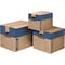 Smoothmove 16 in x 12 in x 12 in Moving Box, Kraft, Blue Printing, Kraft Corrugated Board, Double Wall, 32 ECT 0062701 - alternate 2
