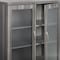 Mayline Glass Display Cabinet, Aberdeen, Gray Stl AGDCLGS - alternate 2
