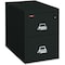 Fireking 15-1/4" W 2 Drawer Fire-Resistant Vertical File Cabinet, Black, Legal 2-2131-CBL - alternate 2