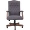 Boss Executive Slate Grey Linen Chair With Driftwood Finish Frame B905DW-SG - alternate 4