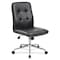 Boss B330 Millennial Modern Home Office Chair, Black Seat, 27" L 38-1/2" H, Armless, Vinyl Seat B330-BK - alternate 2