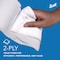 Scott High-Capacity Jumbo Roll Toilet Paper, 2-Ply, White, Non-perforated, (1,000'/Roll), 12PK 07805 - alternate 5