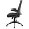 Boss Task Chair, Black Back, 27 in W 27" L 44" H, Flip, Mesh Seat B6776-BK - alternate 4