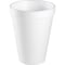Dart Disposable Cup, Hot/Cold, Foam, 12 oz, White, PK1000 12J12 - alternate 2